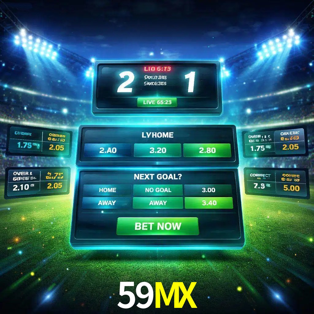 Vista de apuestas en vivo 59MX durante un partido en curso