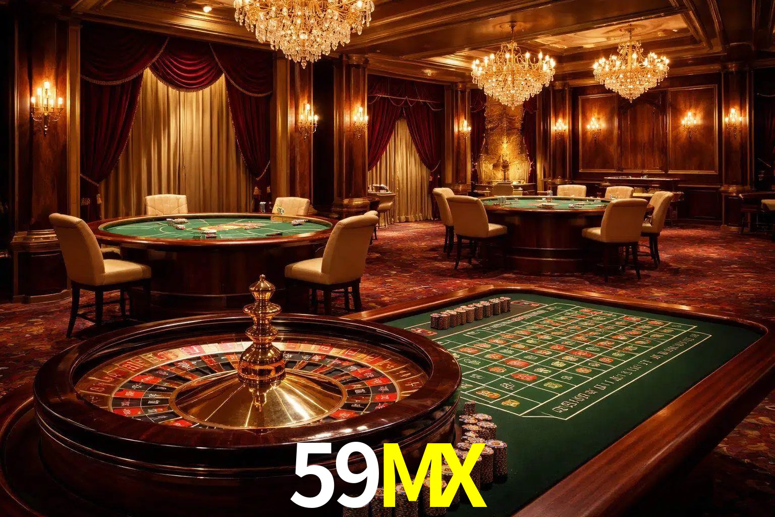 Una escena premium de mesa de casino en vivo con cartas, elementos de ruleta y un ambiente pulido de estudio de transmisión.
